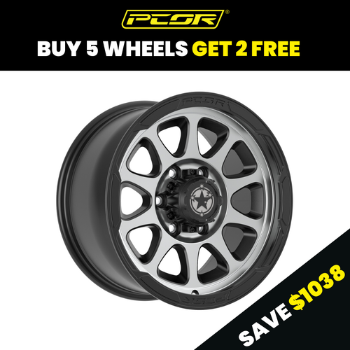 PCOR Signature 261 - 17x9 Machined Face Wheels (79 Series LandCruiser)
