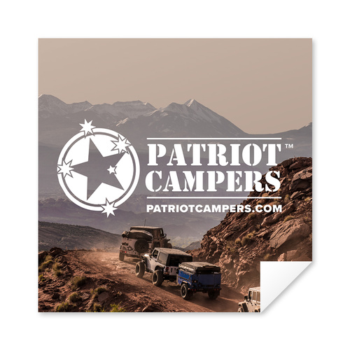 PATRIOT CAMPERS SQUARE STICKER