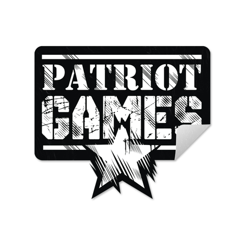 PATRIOT GAMES STICKER [COLOUR: Black]